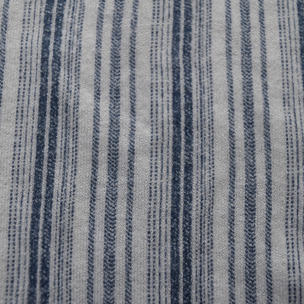 Time and Tru Blue Stripe Off Shoulder Peasant Top - Picture 5 of 5